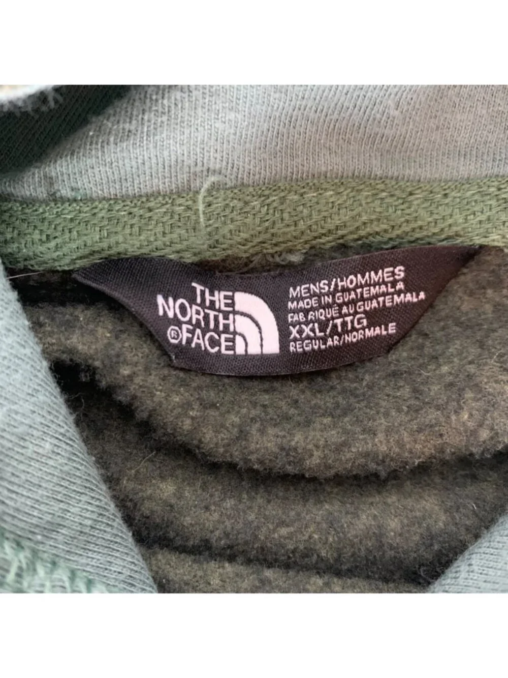 The North Face Army Green Pullover Hoodie Mens 2XL XXL